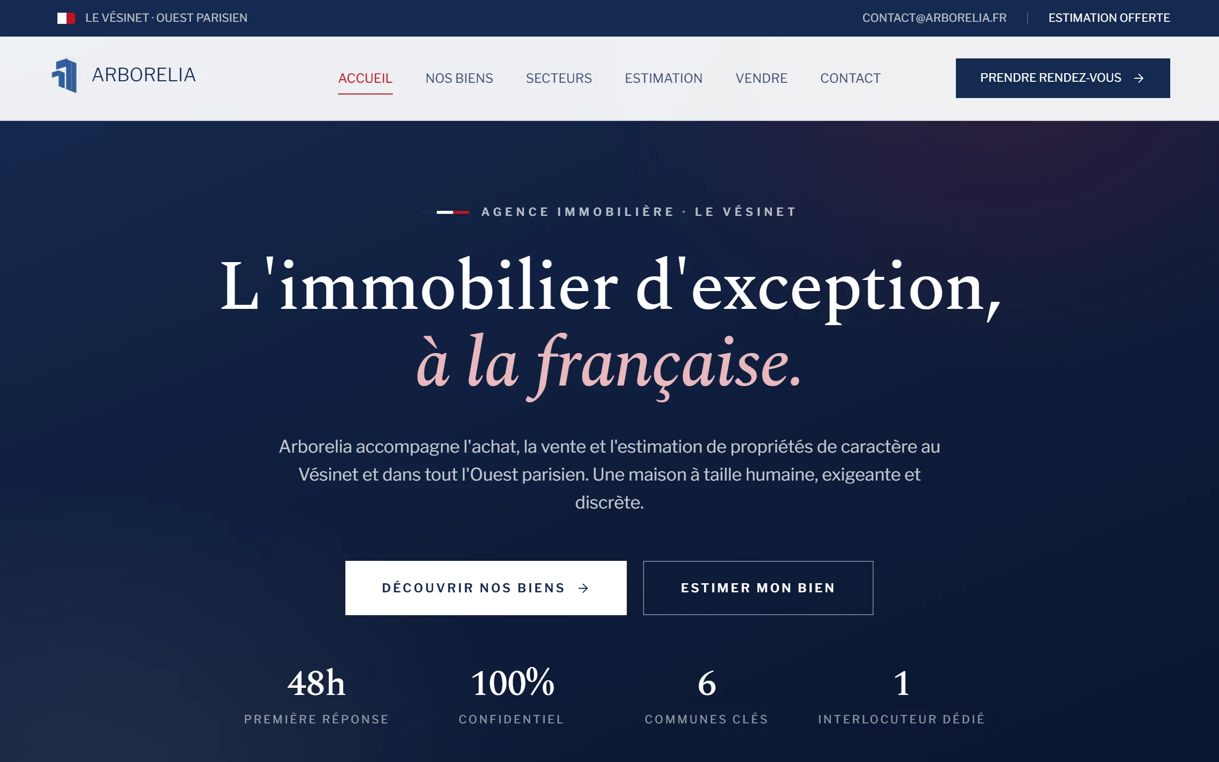 Aperçu du site Arborelia