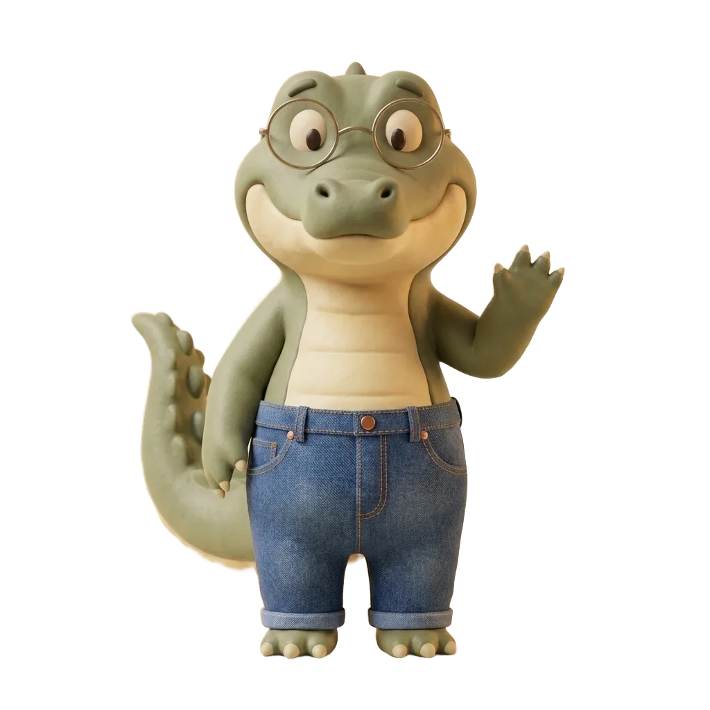 La mascotte croco d'Immersion Totale