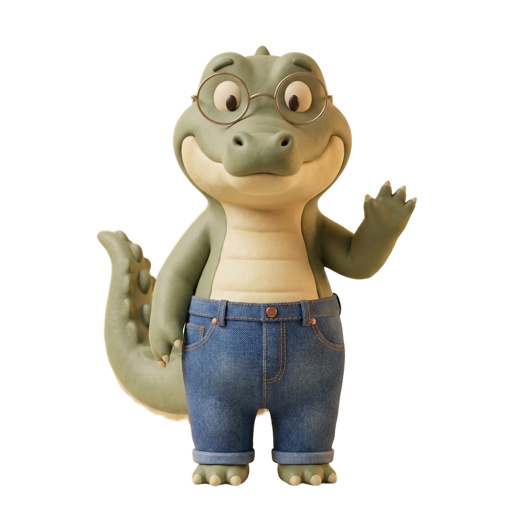 La mascotte croco d'Immersion Totale