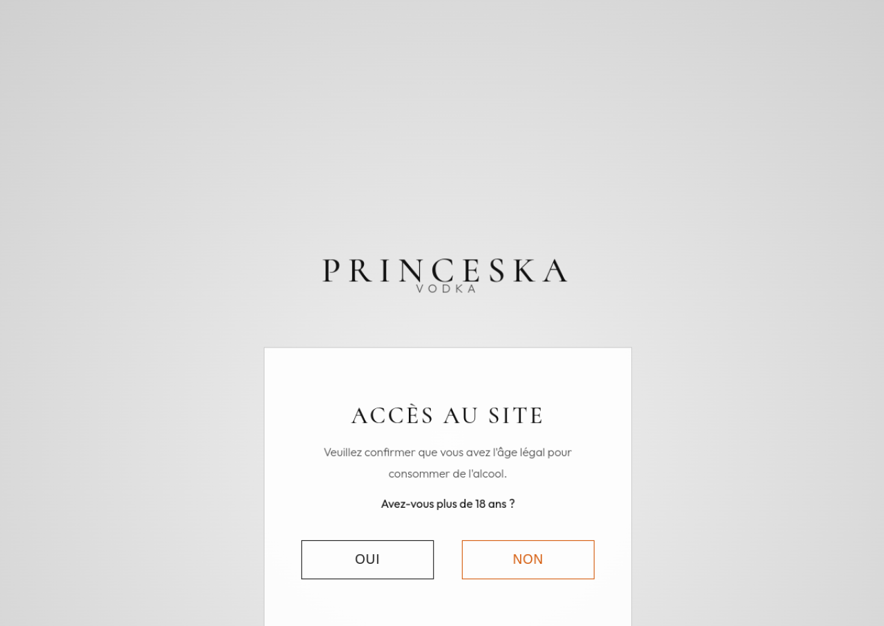 Aperçu du site Princeska Vodka